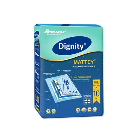 Dignity Mattey Disposable Tuckable Underpads | Romsons Prime Pvt. Ltd.