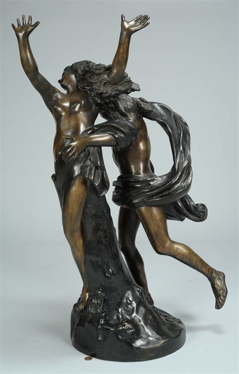Lot 333: Bronze sculpture of Apollo & Daphne, after Bernini | Case Auctions
