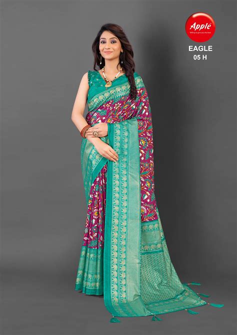 Apple Eagle 05 Soft Cotton Printed Saree Collection