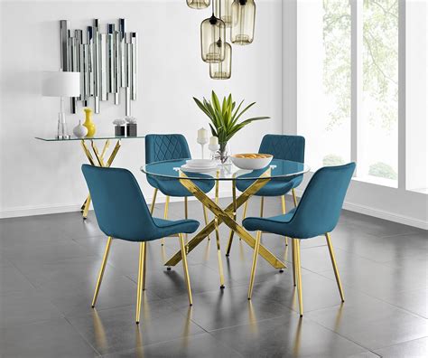 Modern 72 Round Dining Table Enterway