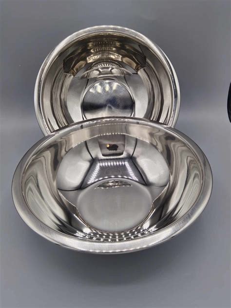 American METALCRAFT, Inc 3 Qt Stainless Steel Mixing Bowl, Silver (2 in ...