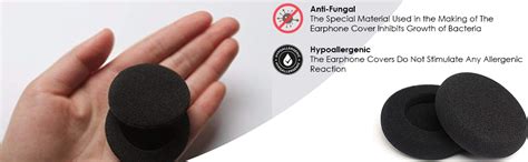 Crysendo Headphone Cushion Ear Muffs Headphone Cushion (60mm / 6cm ...