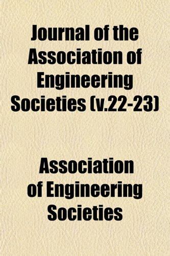 Journal of the Association of Engineering Societies (V.22-23) : Amazon ...