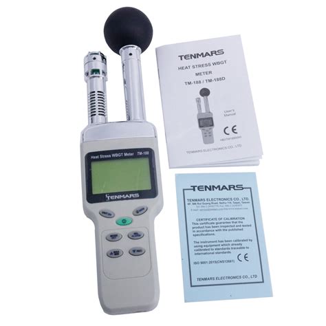 Buy Tenmars TM-188 Heat Stress WBGT Meter Temperature Humidity and Dew ...
