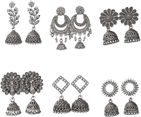 Buy EYES BLINGS Ethnic Indian German Jhumkas - Handcrafted Antique ...