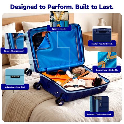 Buy Medium Suitcase Provogue Azure Saphire Blue | Provogue