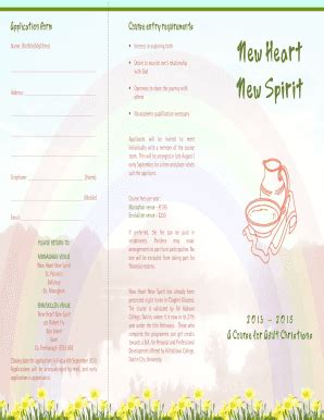 Fillable Online clogherdiocese New Heart New Spirit - Clogher Diocese ...