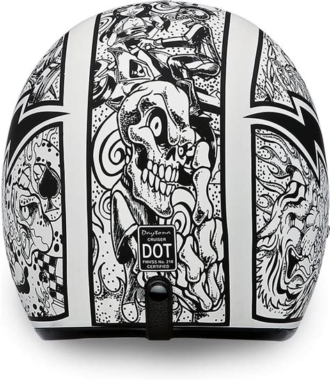 Buy Daytona Helmets 3/4 Shell Open Face Motorcycle Helmet – DOT ...
