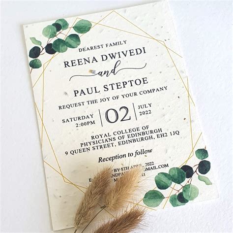 Simple wedding invitations - By Jo Wedding Stationery Cardiff