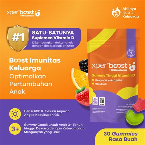 Jual Expert Boost - Gummy Vitamin D 600 IU Anak dan Dewasa | Boost ...