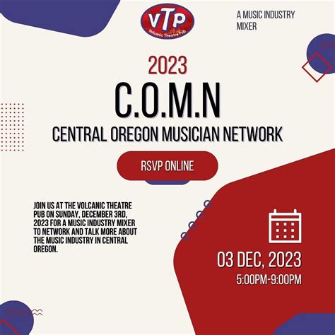 COMN - Central Oregon Musician Network Tickets at Volcanic Theater Pub ...