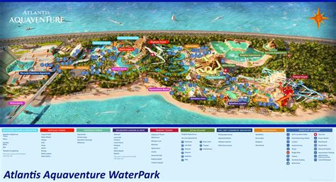 Atlantis Aquaventure Waterpark Map - Dubai - Ontheworldmap.com
