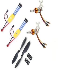 INVENTO 2Pcs 930KV BLDC Brushless Motor + 30A ESC + 1245 12x4.5 12 inch ...