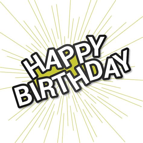 Happy birthday card with elegent design and light background | Free Vector