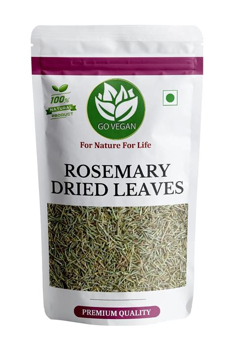 Go Vegan Rosemary Dried Leaves - 100gm | Rosemary Leaves for hair ...