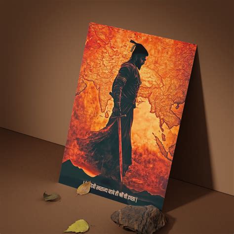 Shivaji Maharaj Poster | Indian King Wall Art – Bharatvarsh Arts