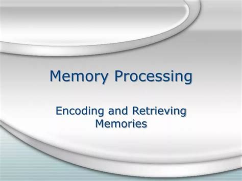 Image result for Memory Processing