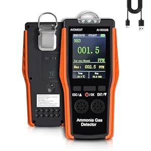 Ammonia NH3 Gas Detector Handheld Ammonia Sensor, AIOMEST Medidor ...