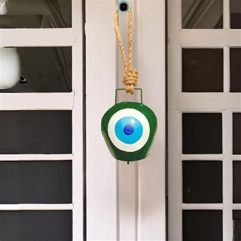 Green Evil Eye Cow Bell for Wall Decor – JASMEY HOMES