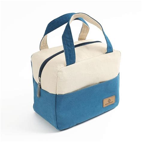 Buy Yellow Weaves 100% Cotton Canvas Lunch Bag Reusable and Washable ...