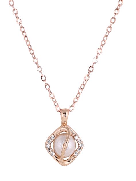 Prita Dazzling Love Lock American Diamond Necklace – Priyaasi