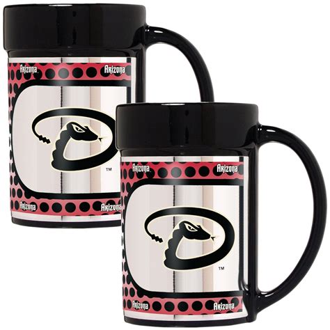 MLB Arizona Diamondbacks Coffee Mug Set with Metallic Graphics (2-Piece ...