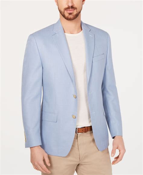 Lauren Ralph Lauren Men's Classic/Regular Fit UltraFlex Light Blue ...