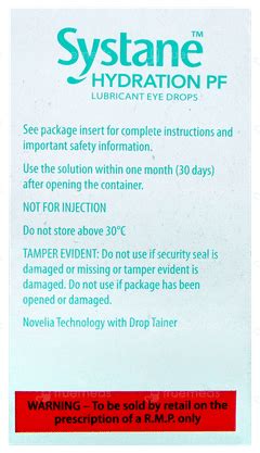 Systane Hydration Pf Eye Drops 10ml - Uses, Side Effects, Dosage, Price ...