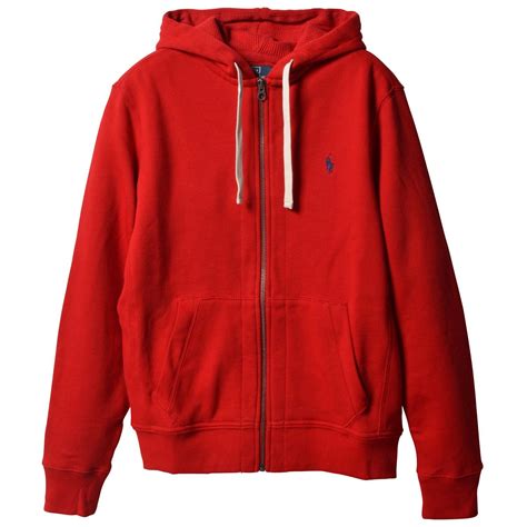 Ralph Lauren Polo Men's Full Classic Fleece Hoodie, RL 2000 Red, S ...