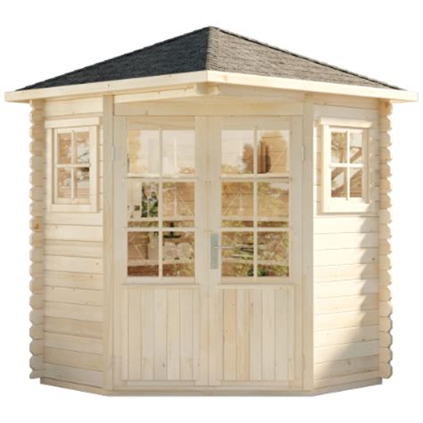 Alpholz Gartenhaus Sunny-A Set 5-Eck Holz Pinie (HxBxT) 2,25 x 2,48 x 2 ...