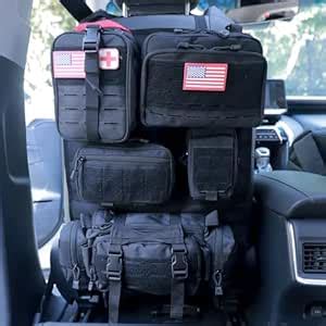 Universal Tactical Car Seat Back Organizer Bag Tactical Molle Vehicle ...
