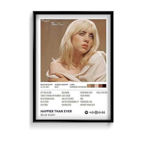 Song Poster For Aesthetic Wall Decoration | Singer Wall Poster (13 x 19 ...