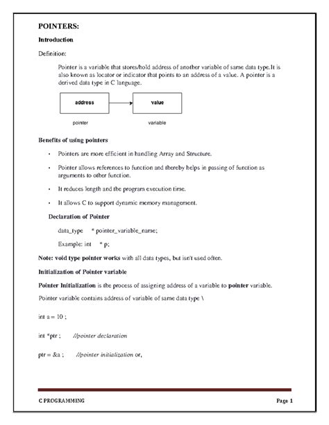 Pointers - kkvery nice - POINTERS: Introduction Definition: Pointer is ...