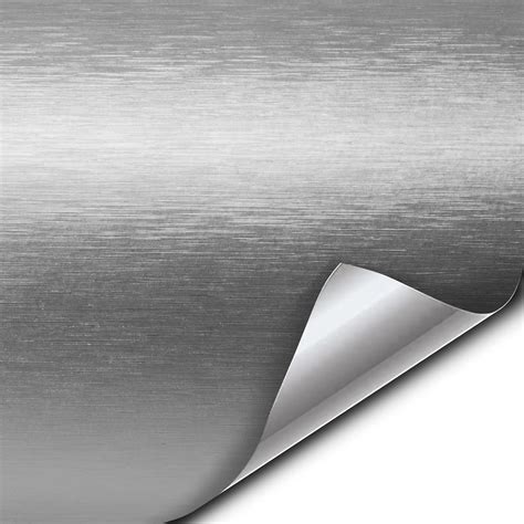 Buy VVIVID XPO Silver Brushed Steel 5 Feet x 1 Foot Car Wrap Vinyl Roll ...