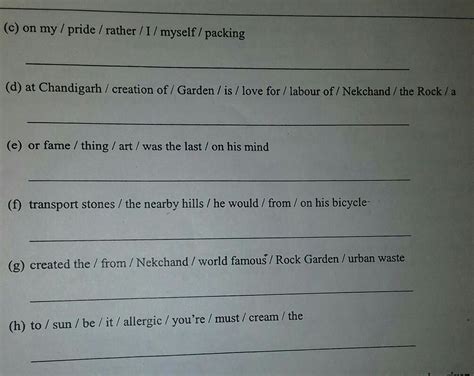 rearrange the following words appears to form meaningful sentence ...