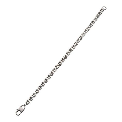Buy Stainless Steel 5mm Matte Finish Byzantine Link Bracelet Online ...