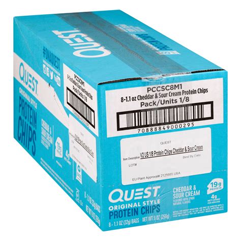 Quest Protein Chips, Cheddar & Sour Cream Flavored, Original Style