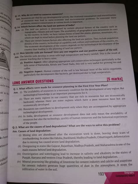please anyone give questions related to the Geography class 10 chapter ...