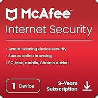 McAfee Internet Security - 1 User, 1 Year - Instant Delivery : Amazon ...