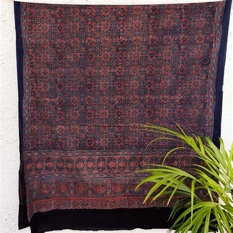 Pure Cotton Nasira Ajrak Dupatta – Sanskruti