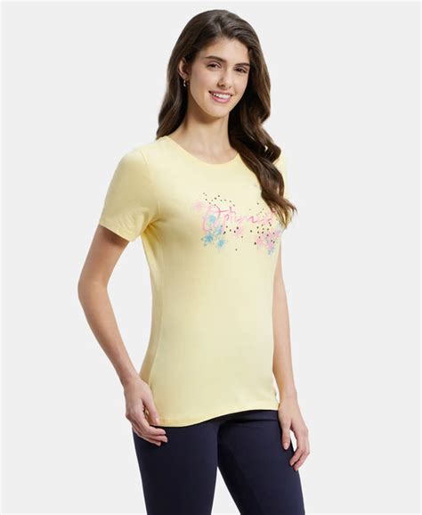 Buy Super Combed Cotton Elastane Stretch Regular Fit Graphic Printed ...