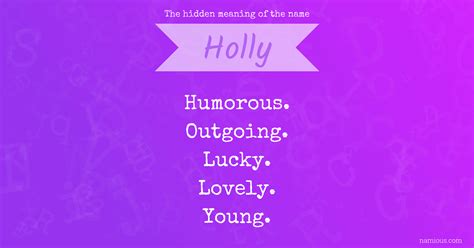 The Name Holly