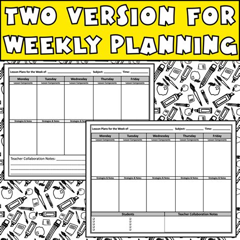 Image result for Weekly Lesson Plan Template Excel