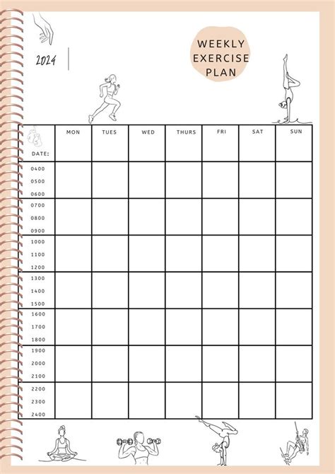 Image result for Exercise Plan Example
