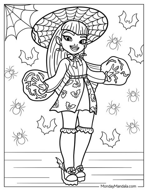 Monster High Draculaura And Clawd Coloring Pages