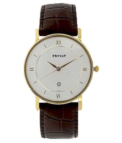 HMXT-36 White and Brunette Brown Date Series Men's Elegance and ...