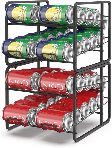 Amazon.com: smusei Soda Can Organizer for Pantry Refrigerator 4 Tier ...