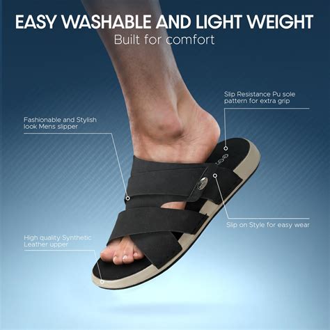 Paragon Men’s Slip-On Sandals | Stylish & Lightweight with Synthetic U ...