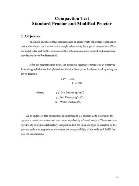 Image result for Compaction Test Report