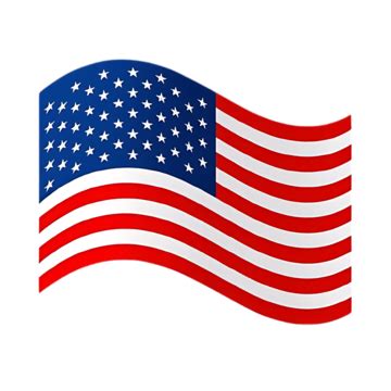 Waving American Flag Isolated On Transparent Background, American Flag ...